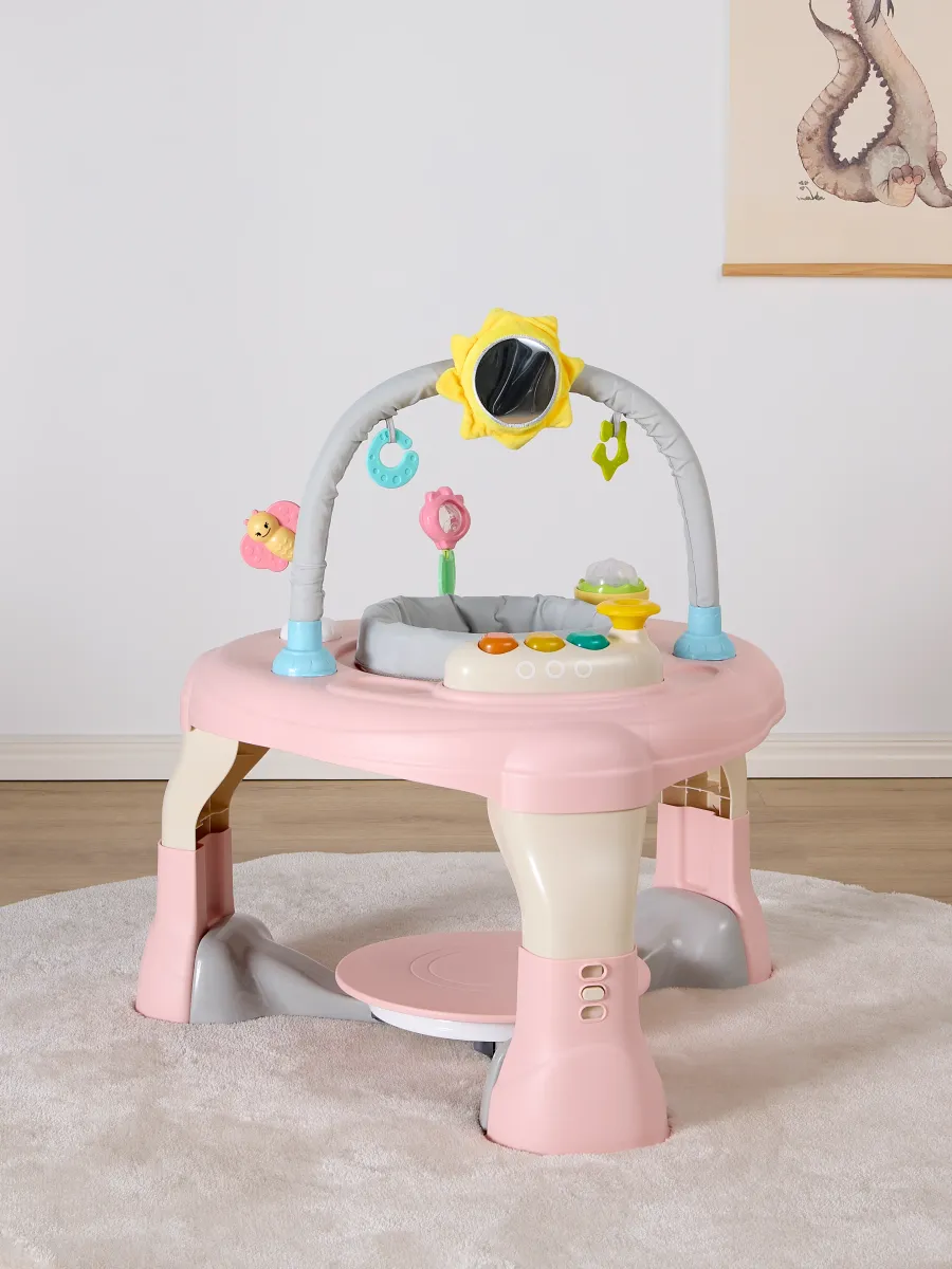 Cloudberry Castle Aktivitetscenter 3-i-1, Pink/Beige