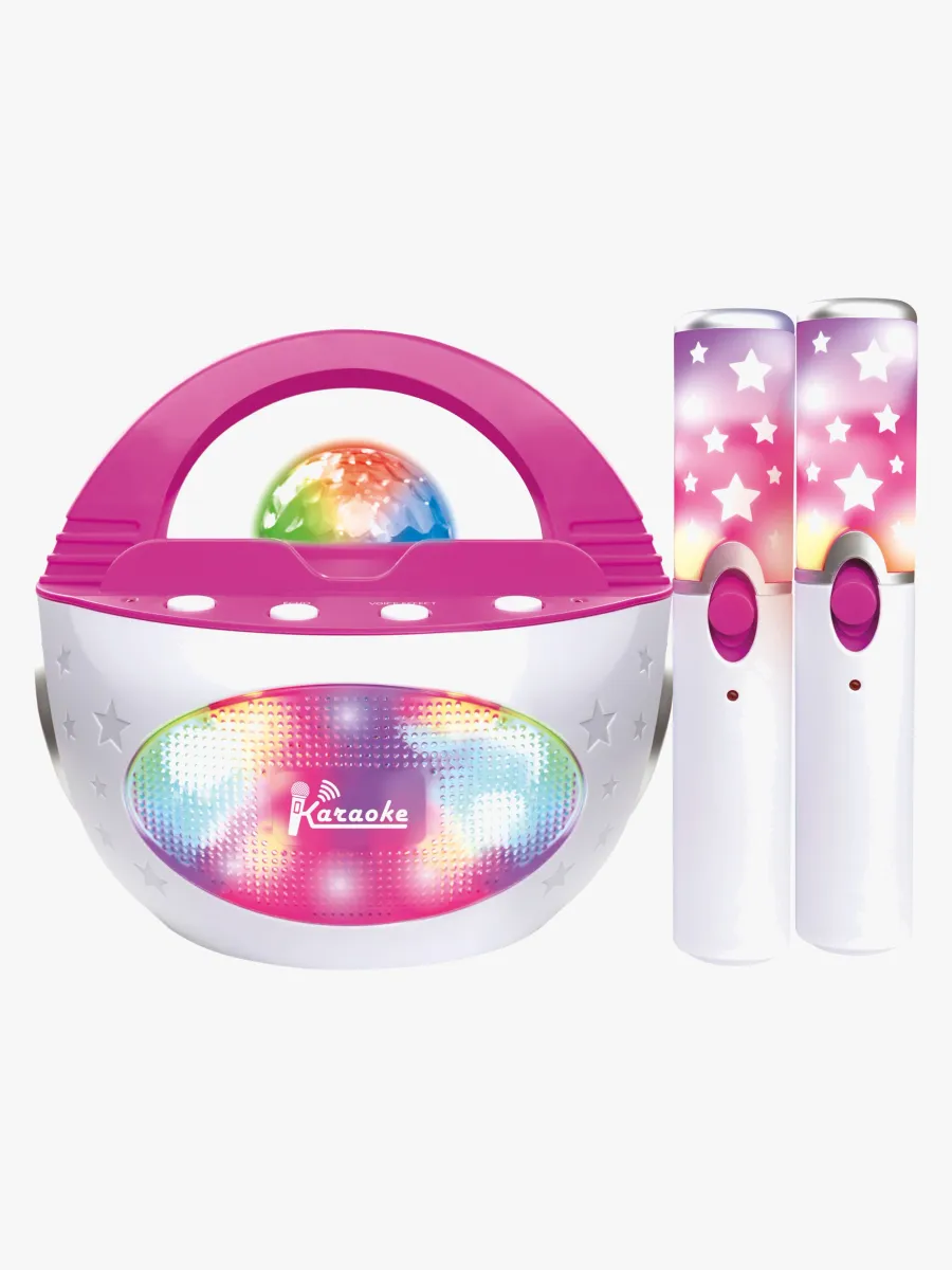 Cloudberry Castle Disco Karaokeset med 2 Trådlösa Mikrofoner