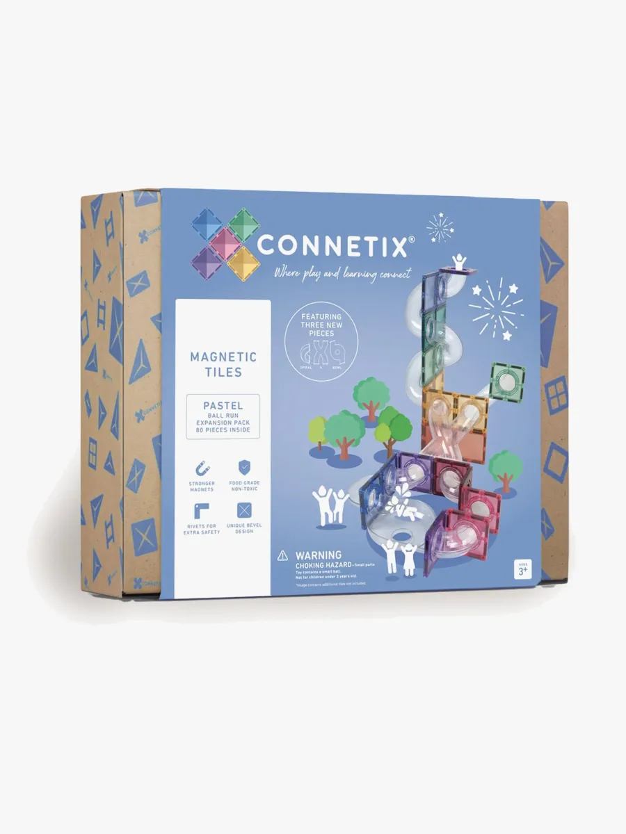 Connetix Magnetiska Byggklossar Kulbana Pastel Expansionsset 80 Delar