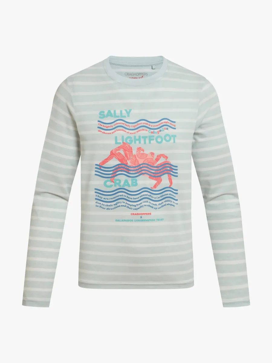 Craghoppers NosiLife Cruz  Insektsavvisande Långärmad Tröja, Nimbus Blue Stripe, 158