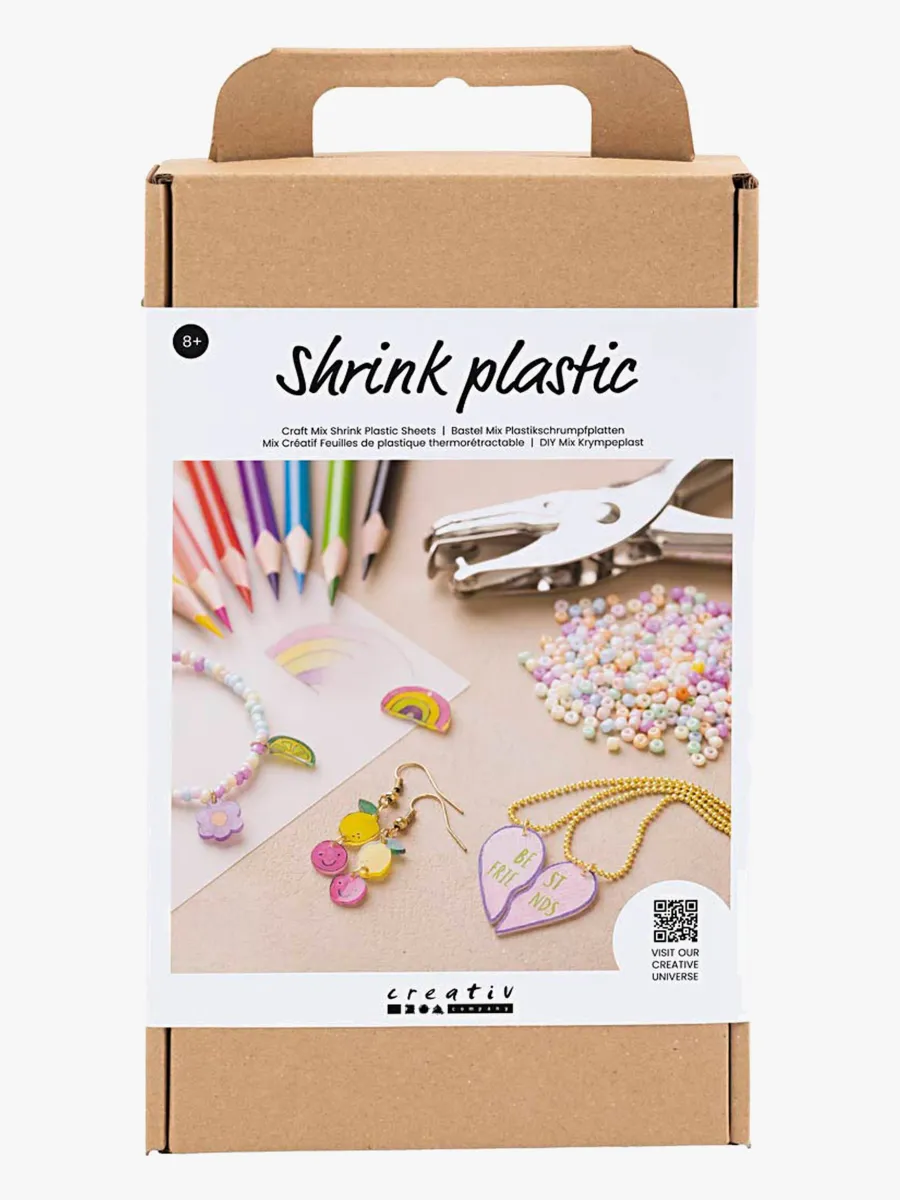 Creativ Company Krympplast DIY-set Örhängen &  Halsband