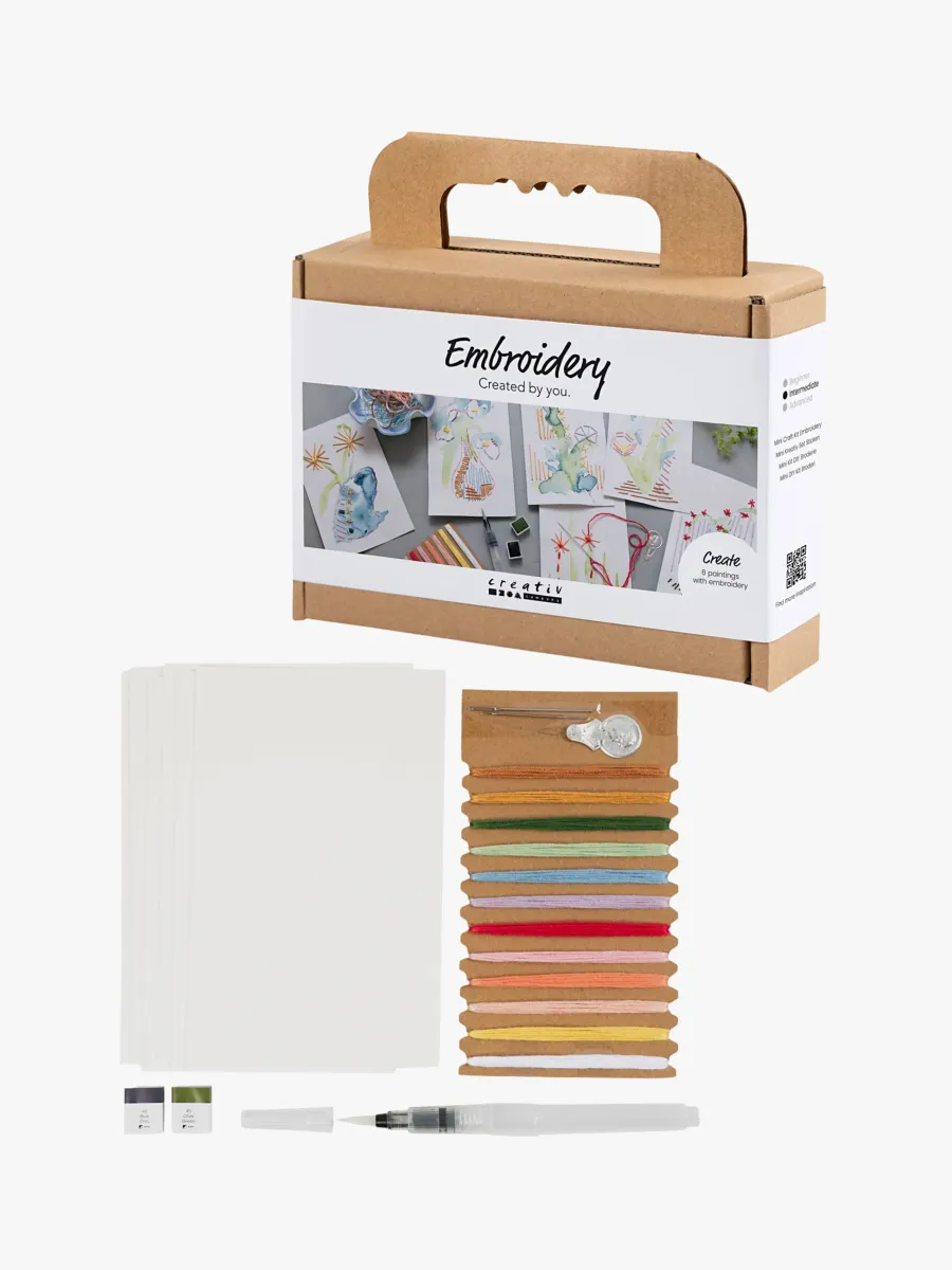 Creativ Company Pysselset Broderi &  Akvarell