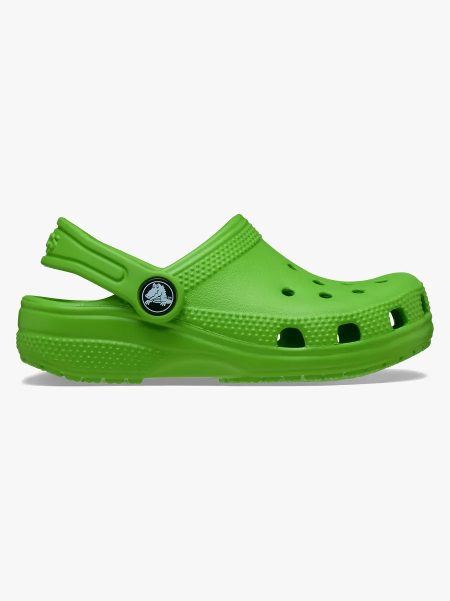 Crocs Classic Kids Tofflor, Grön, 25-26