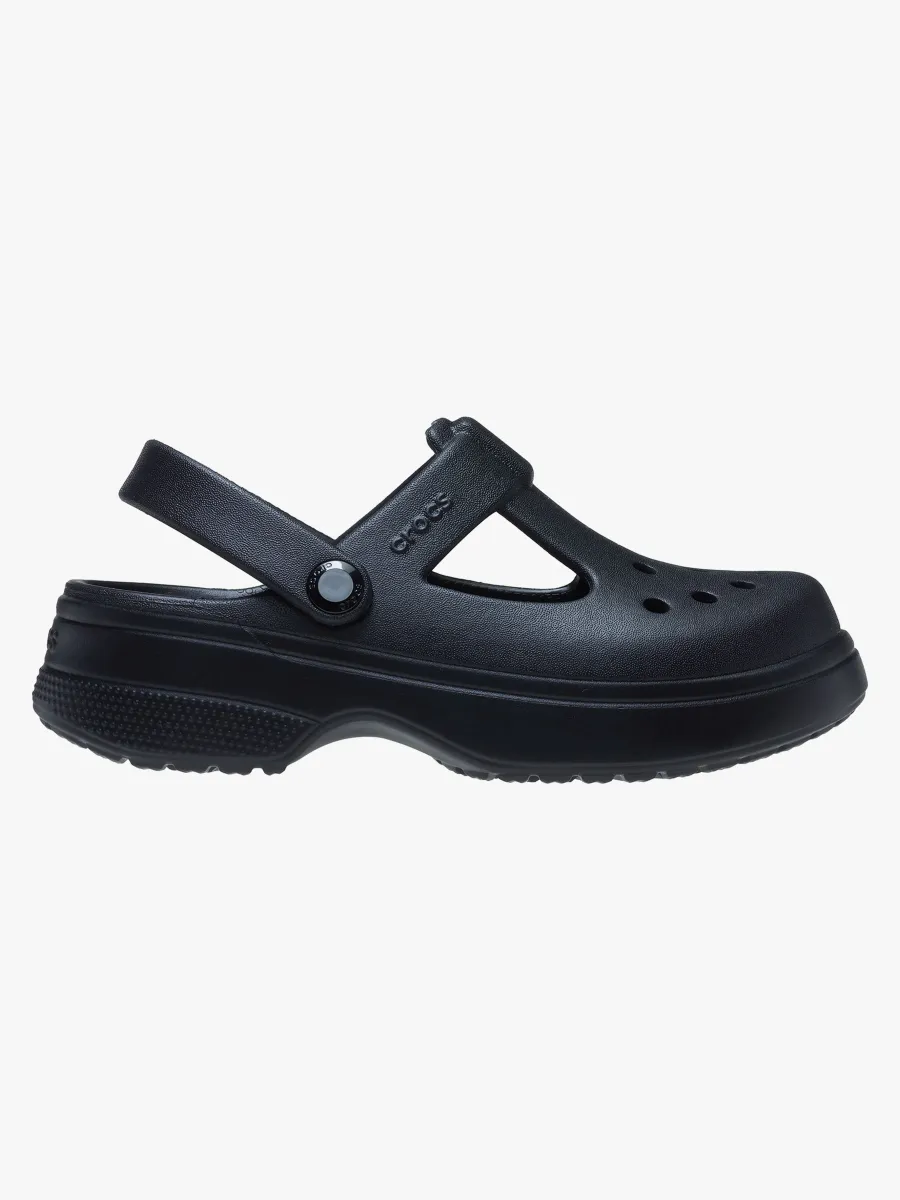 Crocs Classic Mary Jane Tofflor, Svart, 33-34