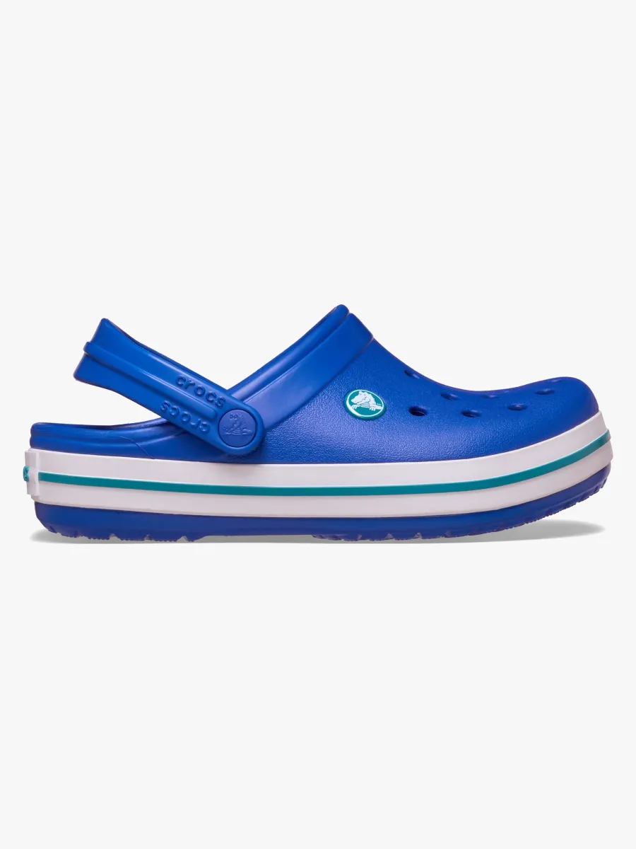 Crocs Crocband Tofflor, Blue Bolt/Turbo Teal, 32-33