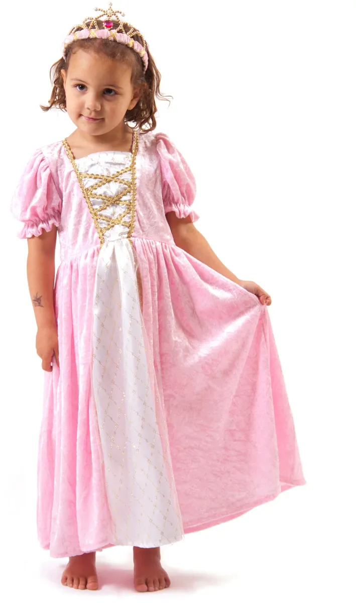 Den Goda Fen Utklädnad Prinsessklänning Sammet, Rosa S
