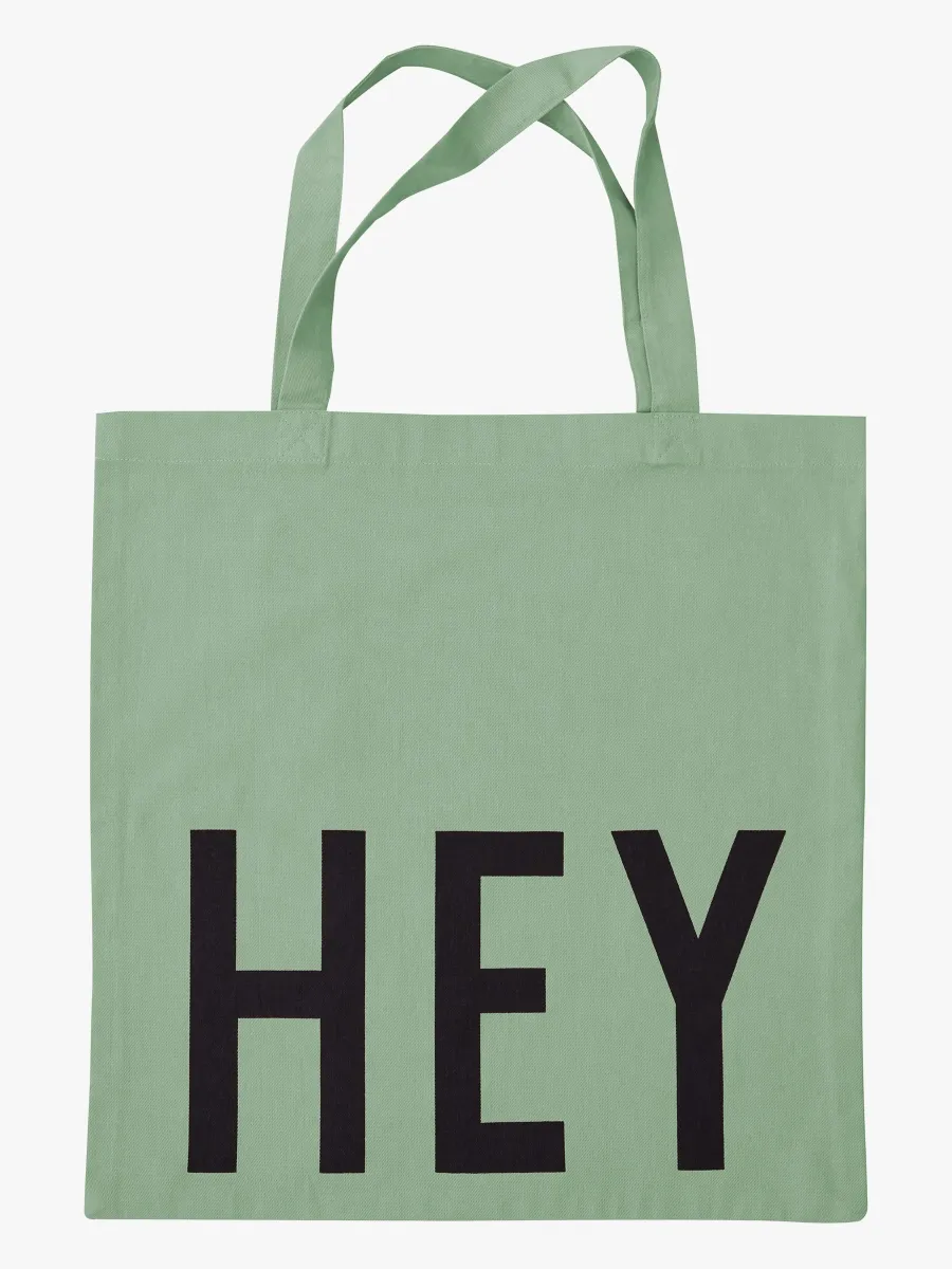 Design Letters Fav Tygpåse Hey, green