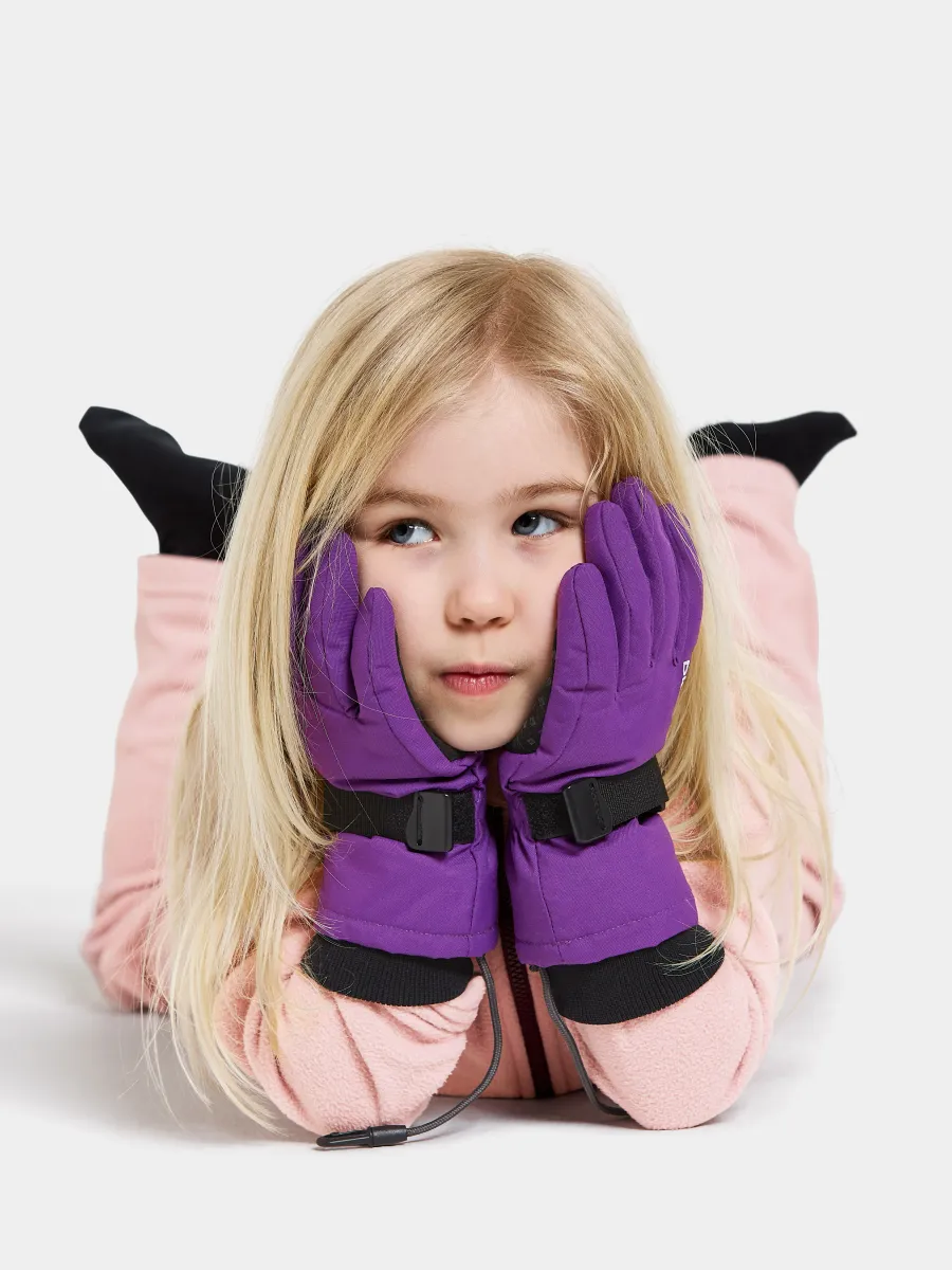 Didriksons Biggles Handskar, Royal Purple, 4-6 år - Bäst i test