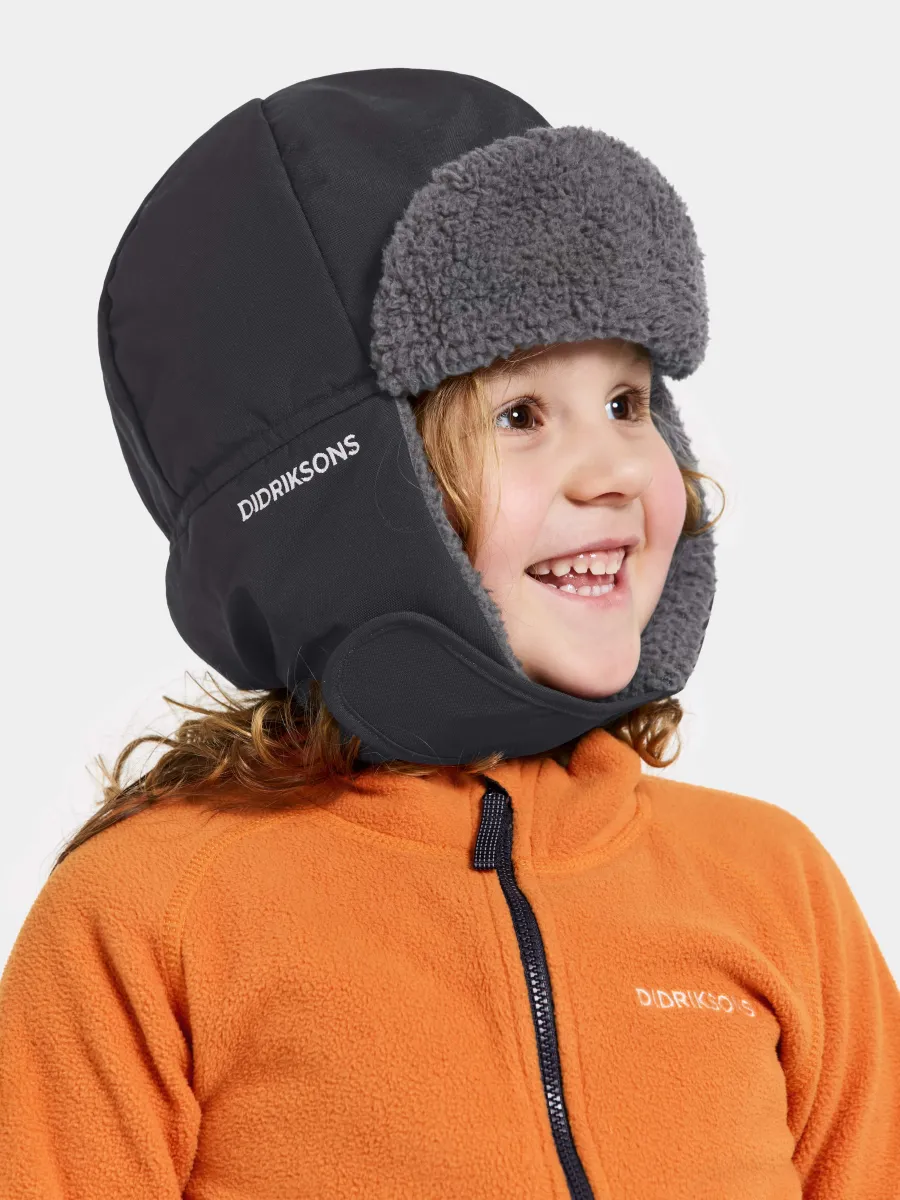 Didriksons Biggles Mössa, Black, 54
