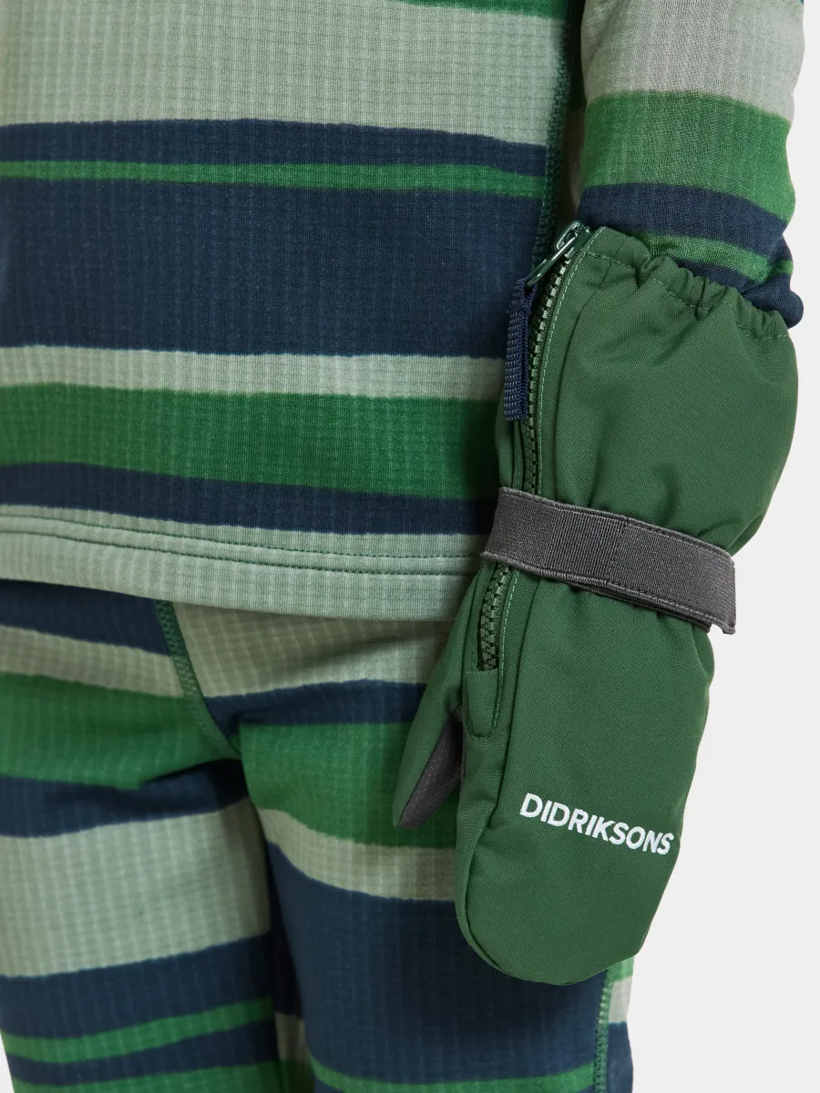 Didriksons Biggles Zip Vantar, Pine Green, 0-2 år