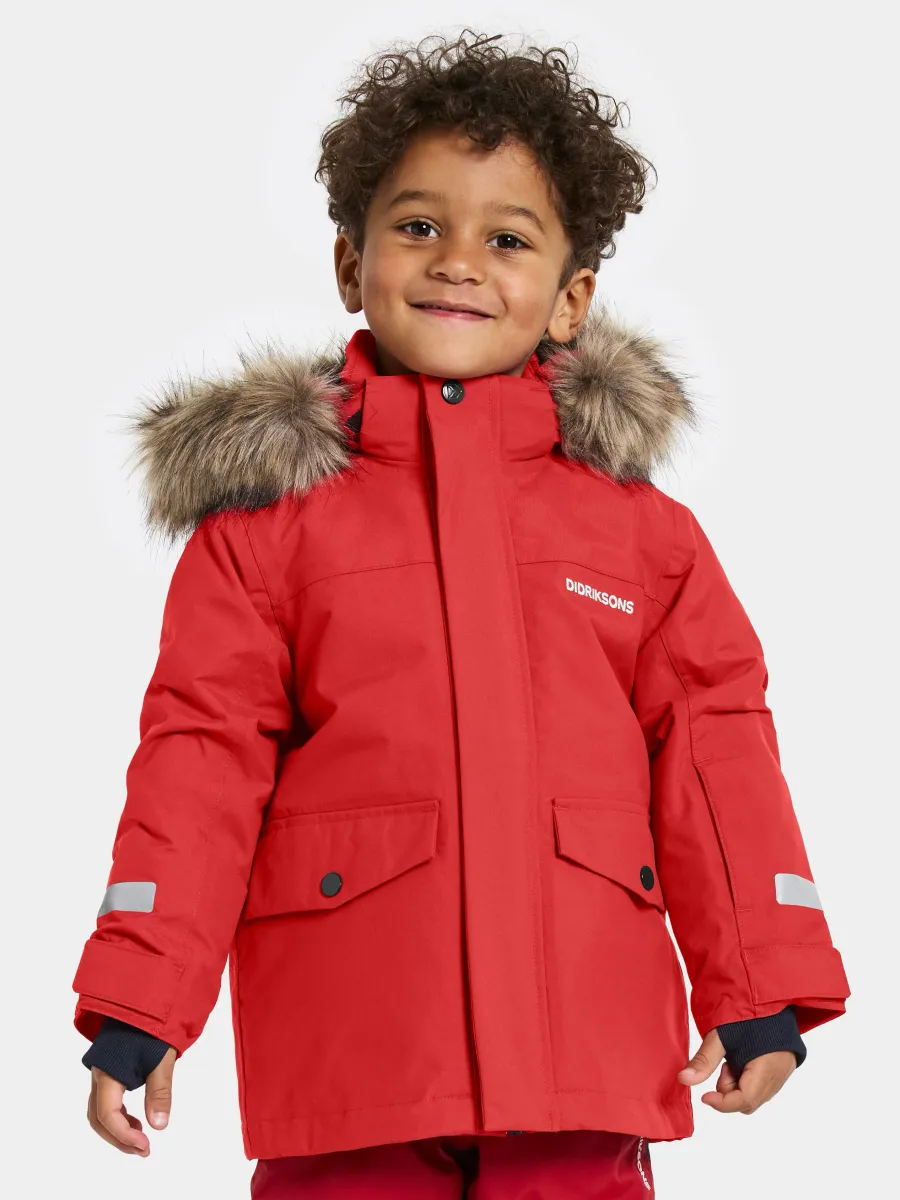 Didriksons Bjärven Vinterjacka, Pomme Red, 90