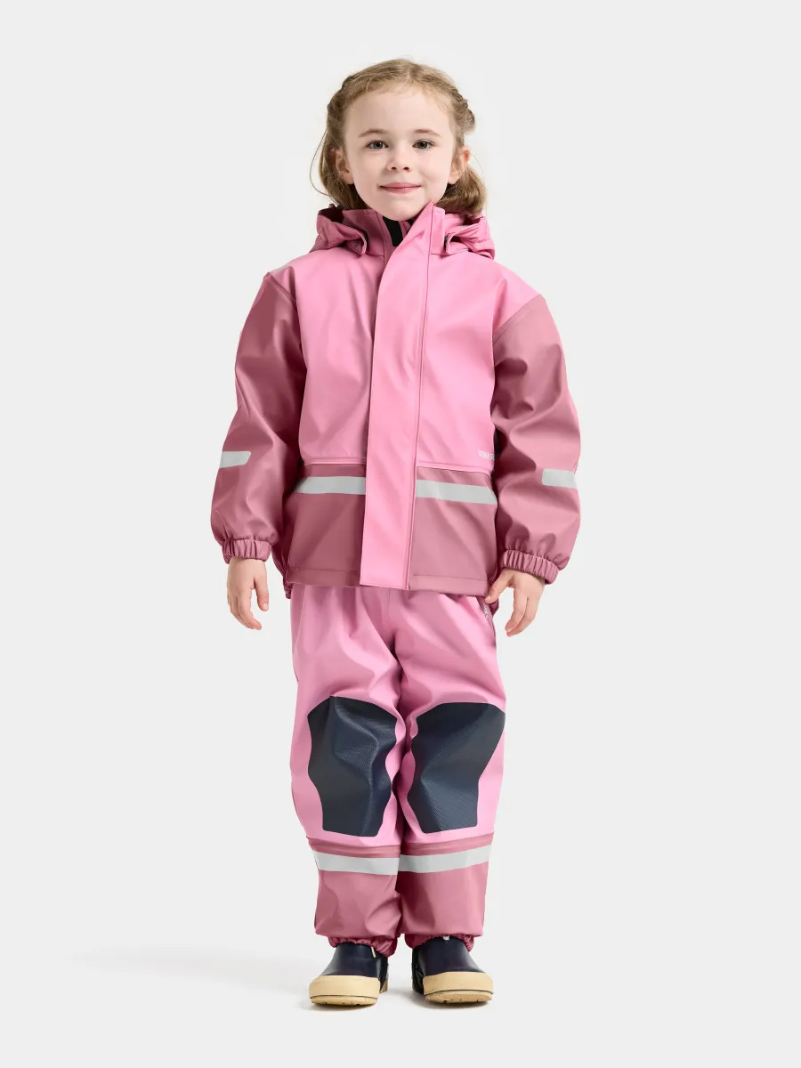 Didriksons Boardman Fodrat Regnställ, Light Heather Pink, 130