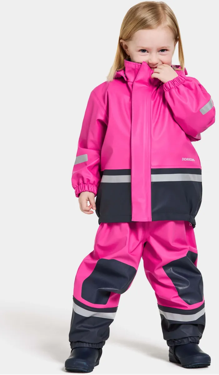 Didriksons Boardman Fodrat Regnställ, Plastic Pink, 110 - Bäst i test
