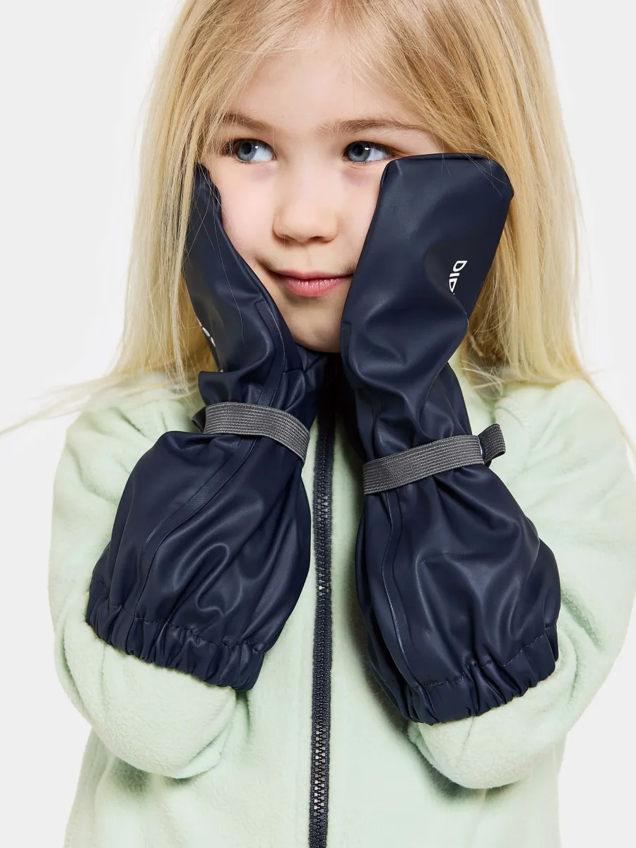 Didriksons Glove Regnvantar, Navy, 6 år
