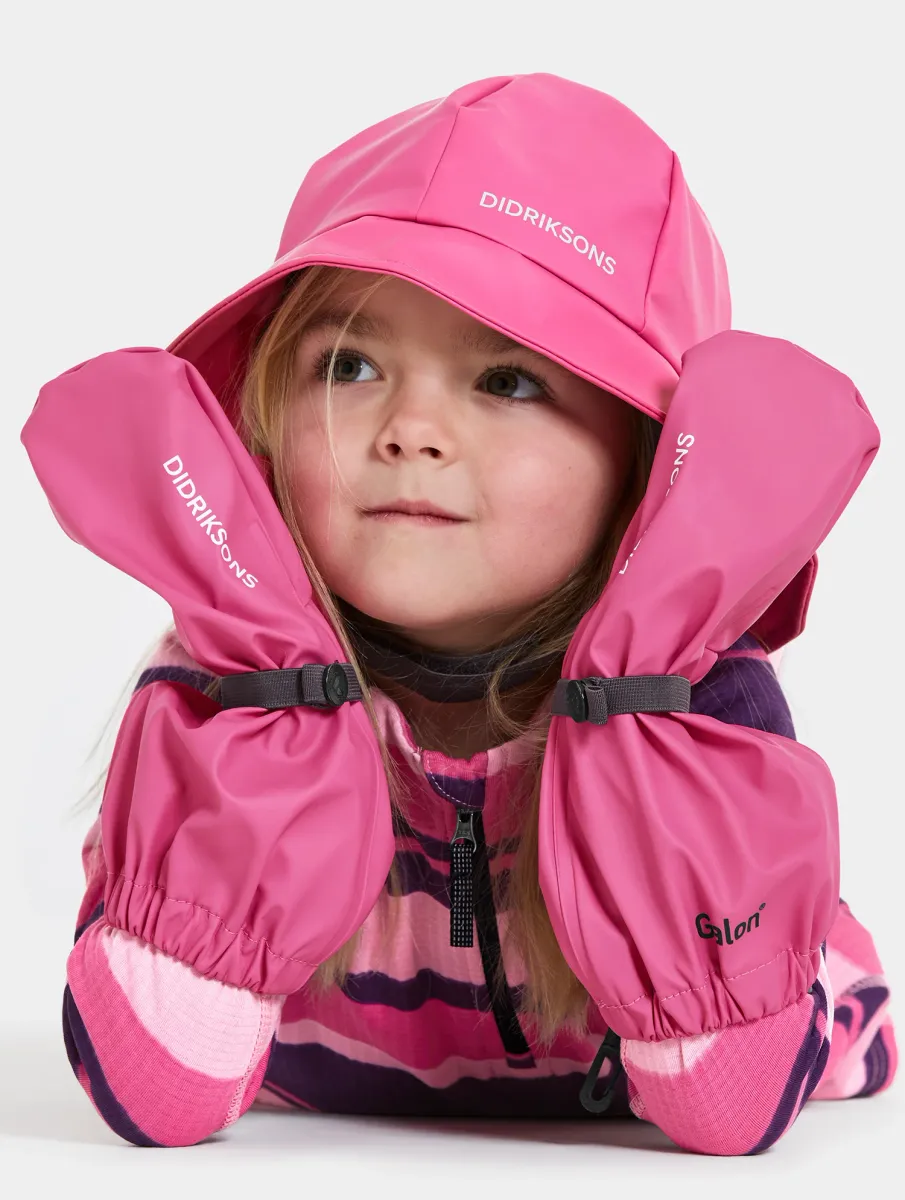 Didriksons Glove Regnvantar, Sweet Pink, 0 år