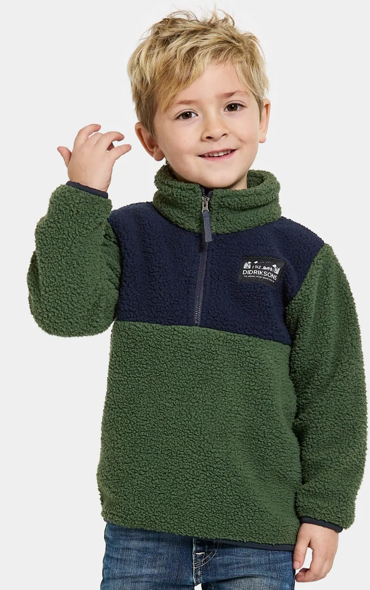 Didriksons Gosig Piletröja, Pine Green, 120