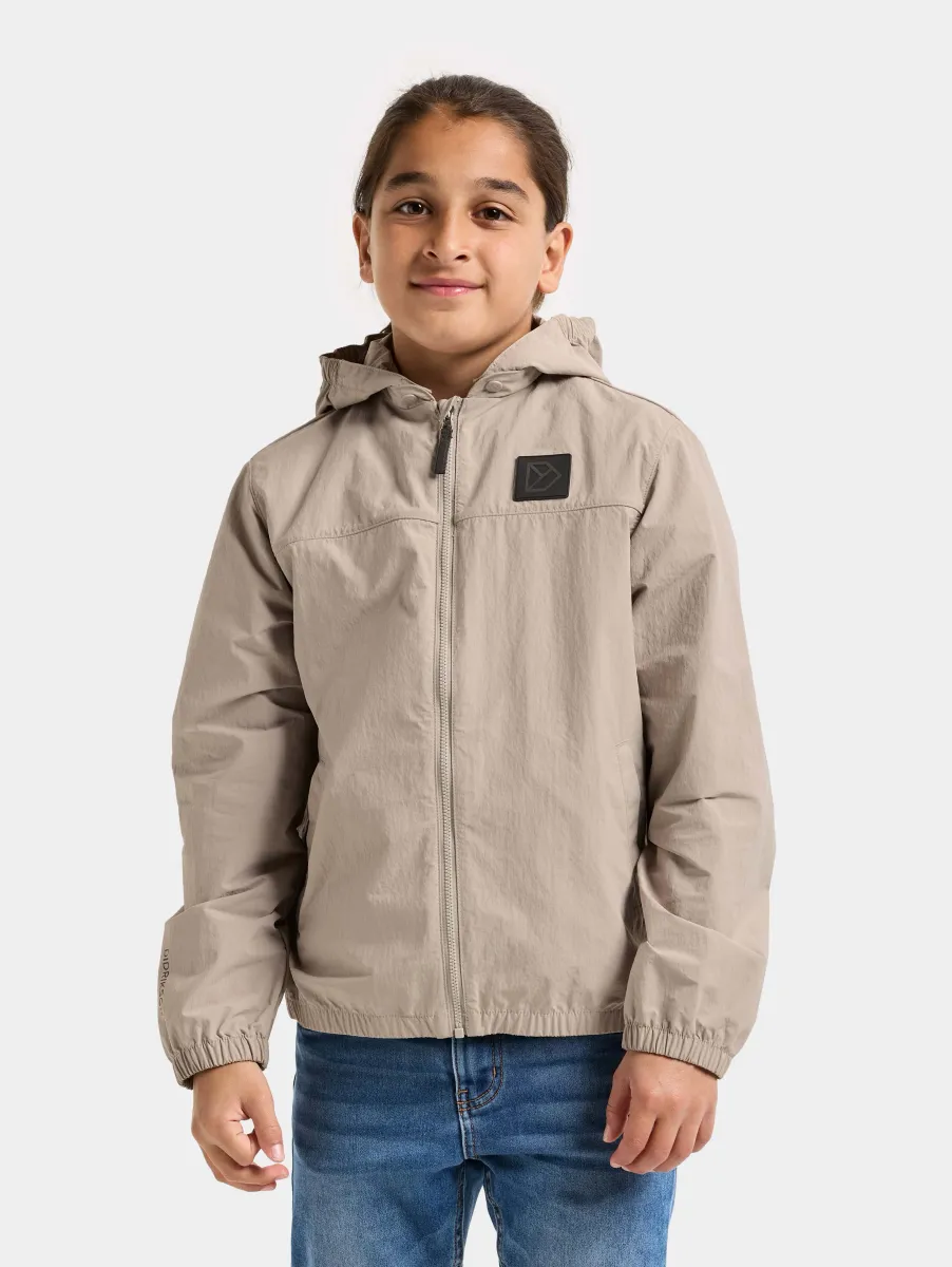 Didriksons Jasper Vindtät Friluftsjacka, Beach beige, 150