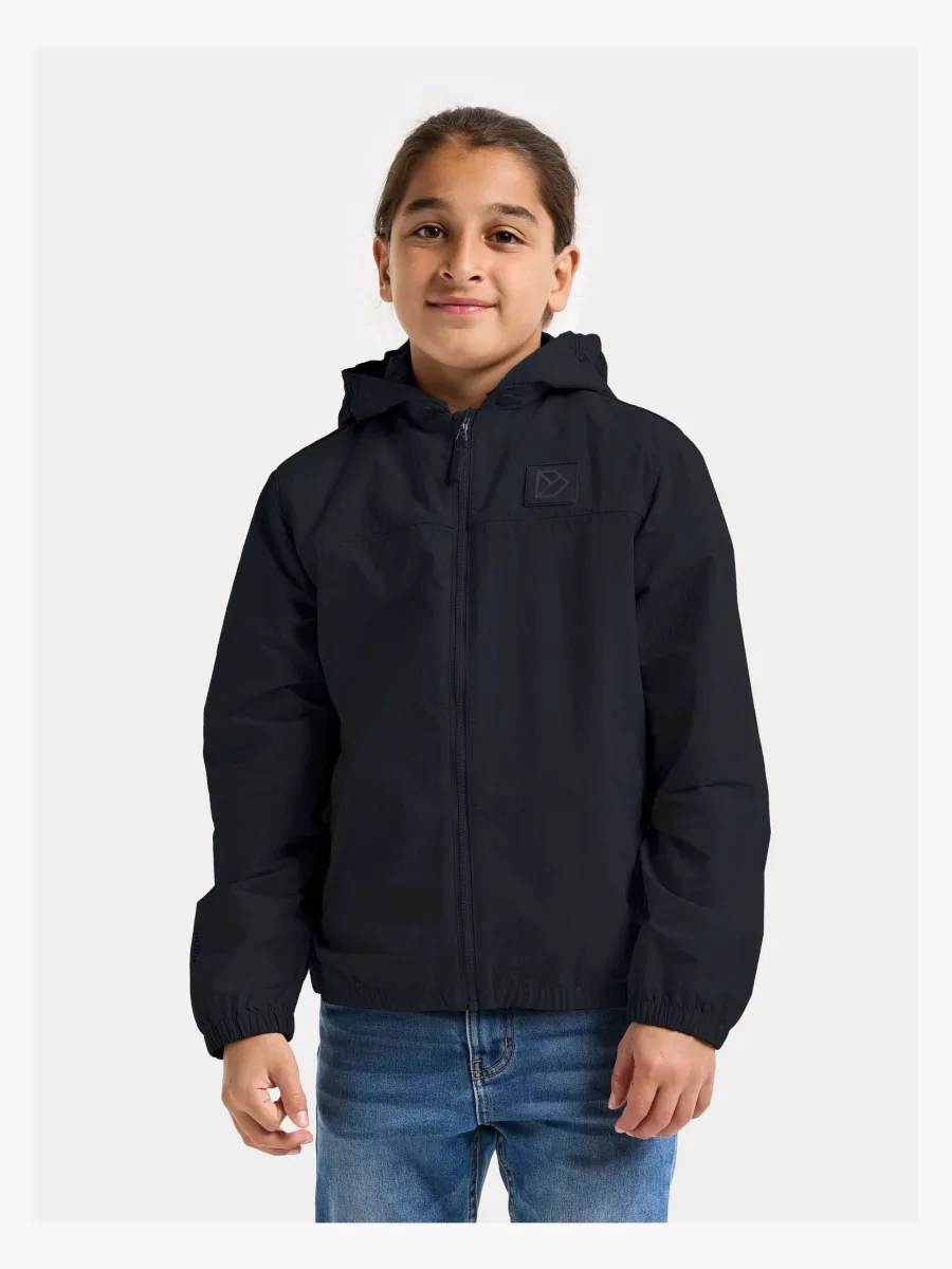 Didriksons Jasper Vindtät Friluftsjacka, Black, 150