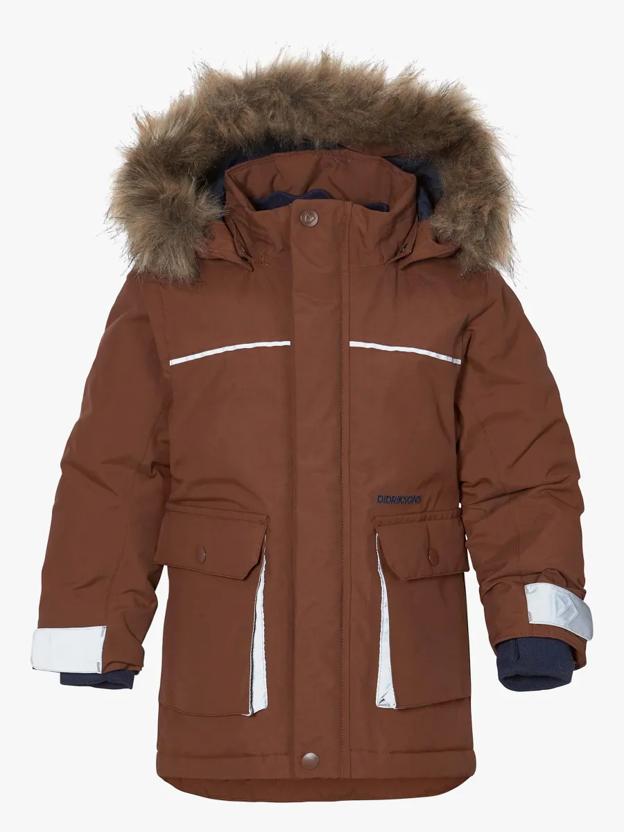 Didriksons Kure Vinterjacka, Earth Brown, 80