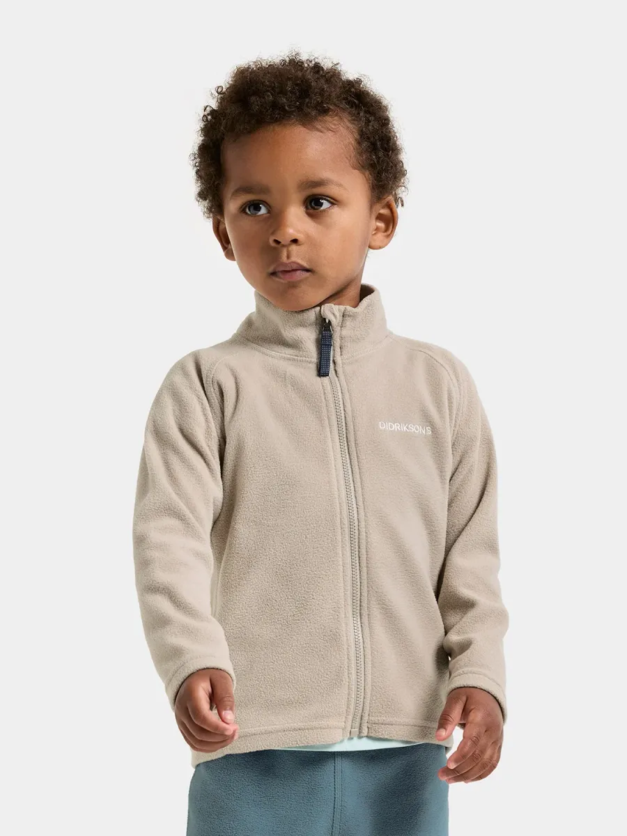 Didriksons Monte Fleecejacka, Beach Beige, 100