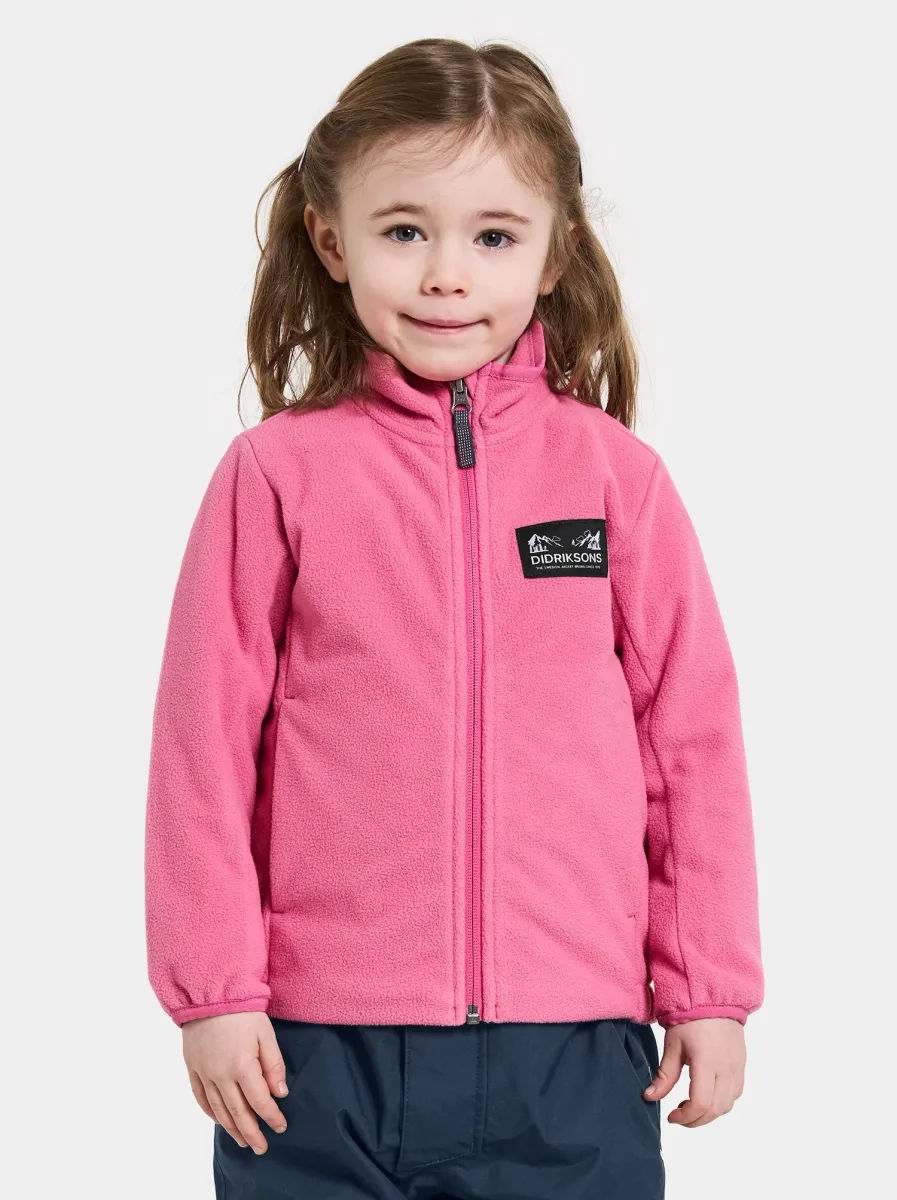 Didriksons Muskot  Vindtät Vindfleecejacka, Sweet Pink, 100