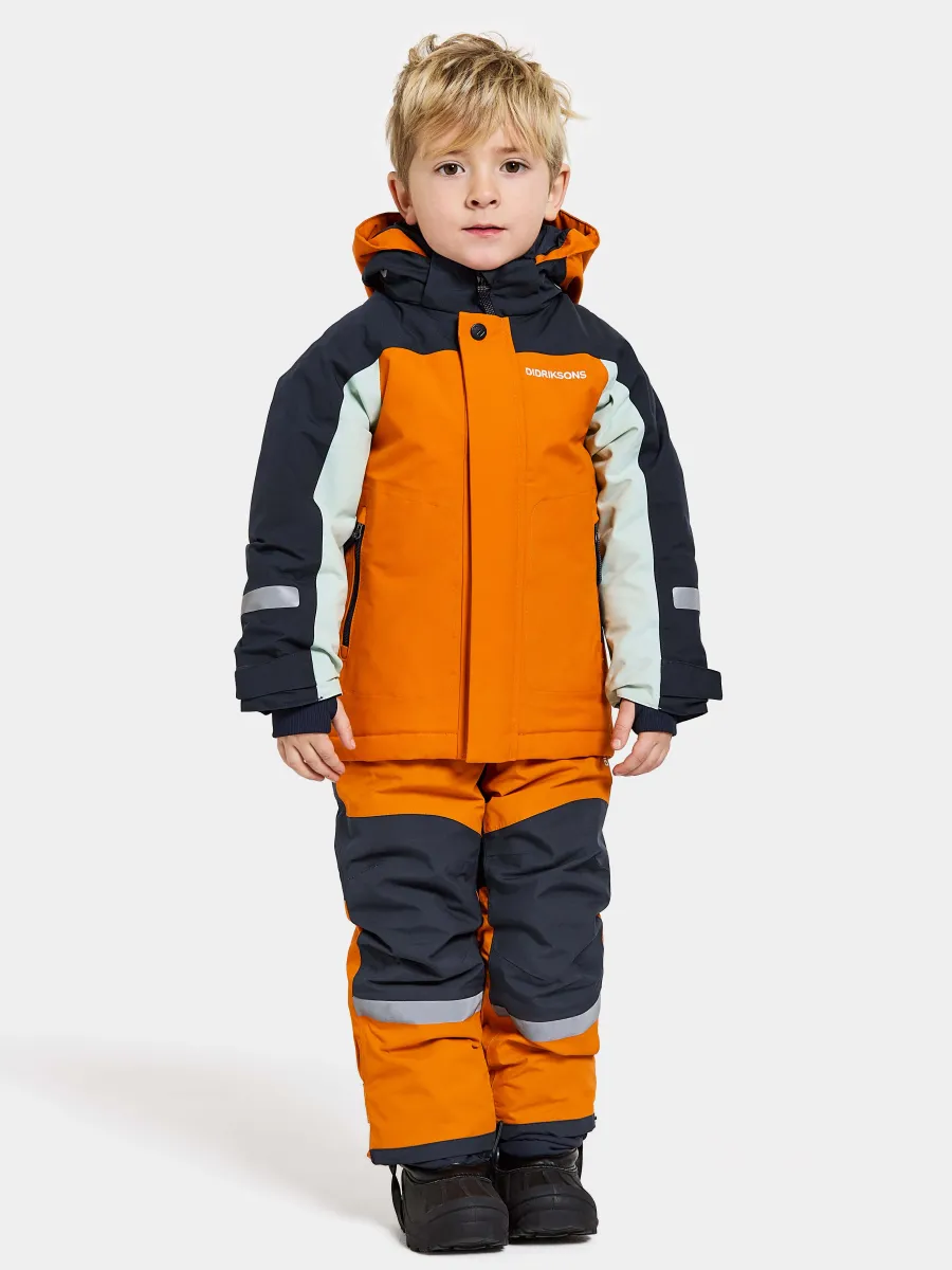Didriksons Neptun Vinterjacka, Orange Jam, 80