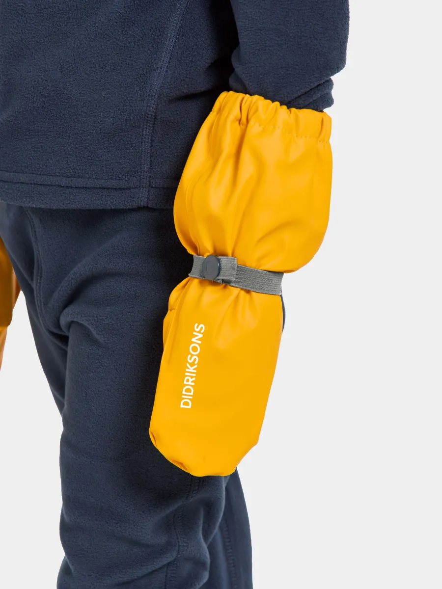 Didriksons Pileglove Fodrade Regnvantar, Oat Yellow, 2 år