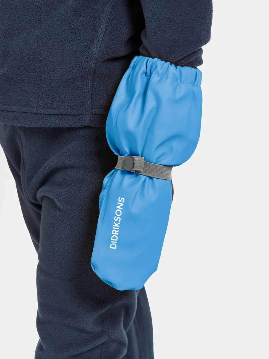 Didriksons Pileglove Fodrade Regnvantar, Sharp Blue, 4 år