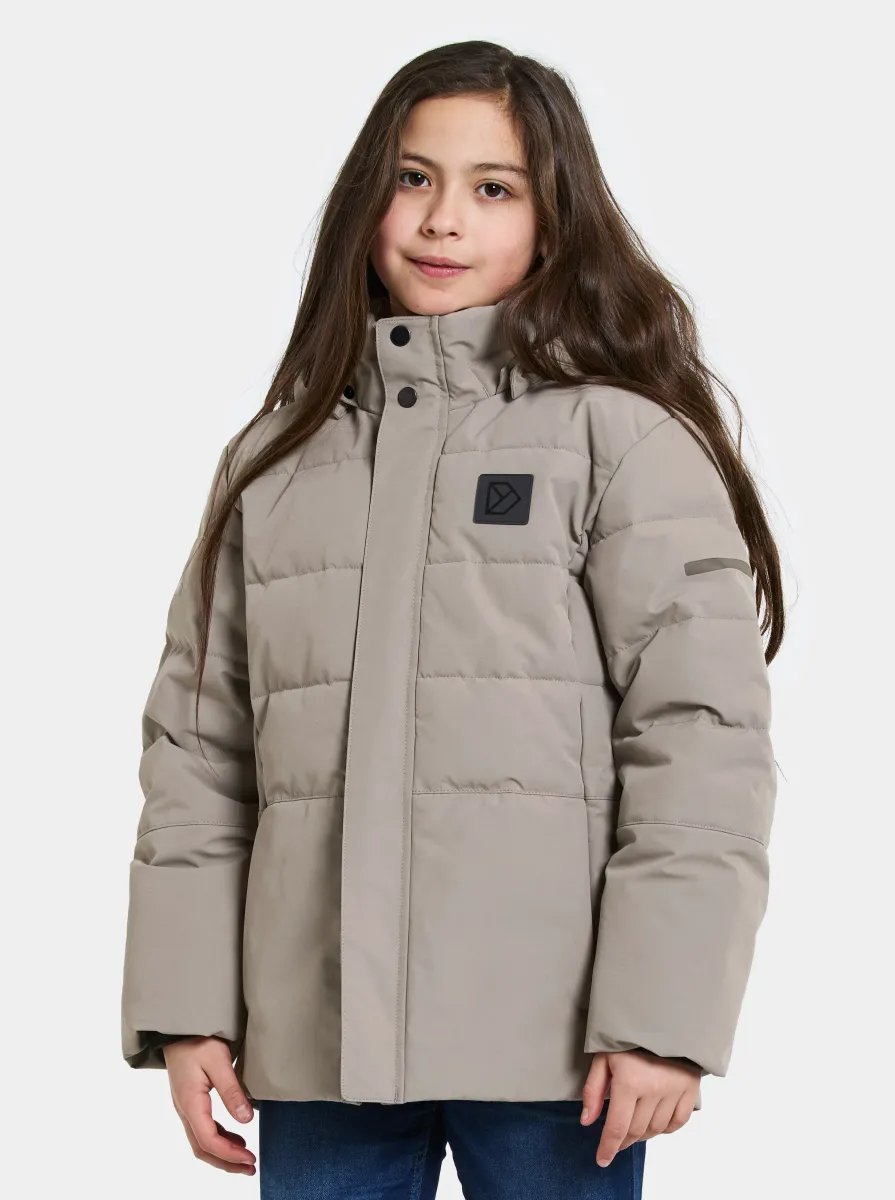 Didriksons Silikat Vinterjacka, Ash Brown, 140