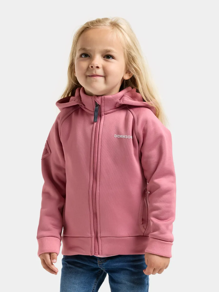 Didriksons Siljan Ziptröja, Heather Pink, 120