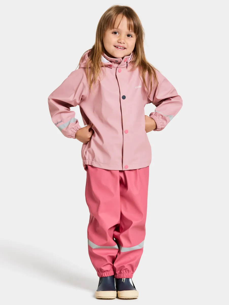 Didriksons Slaskeman Regnställ, Soft Pink, 110