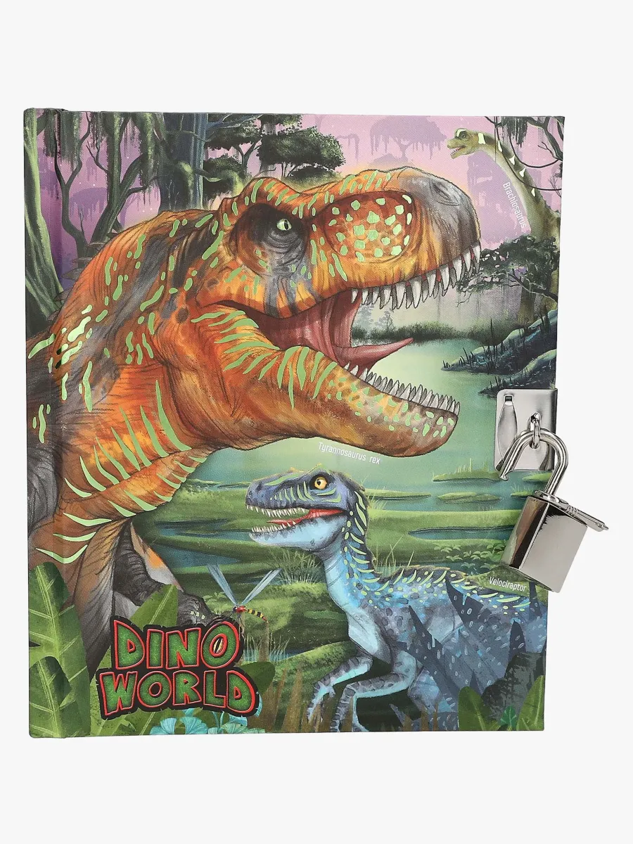 Dino World Dagbok med Hänglås