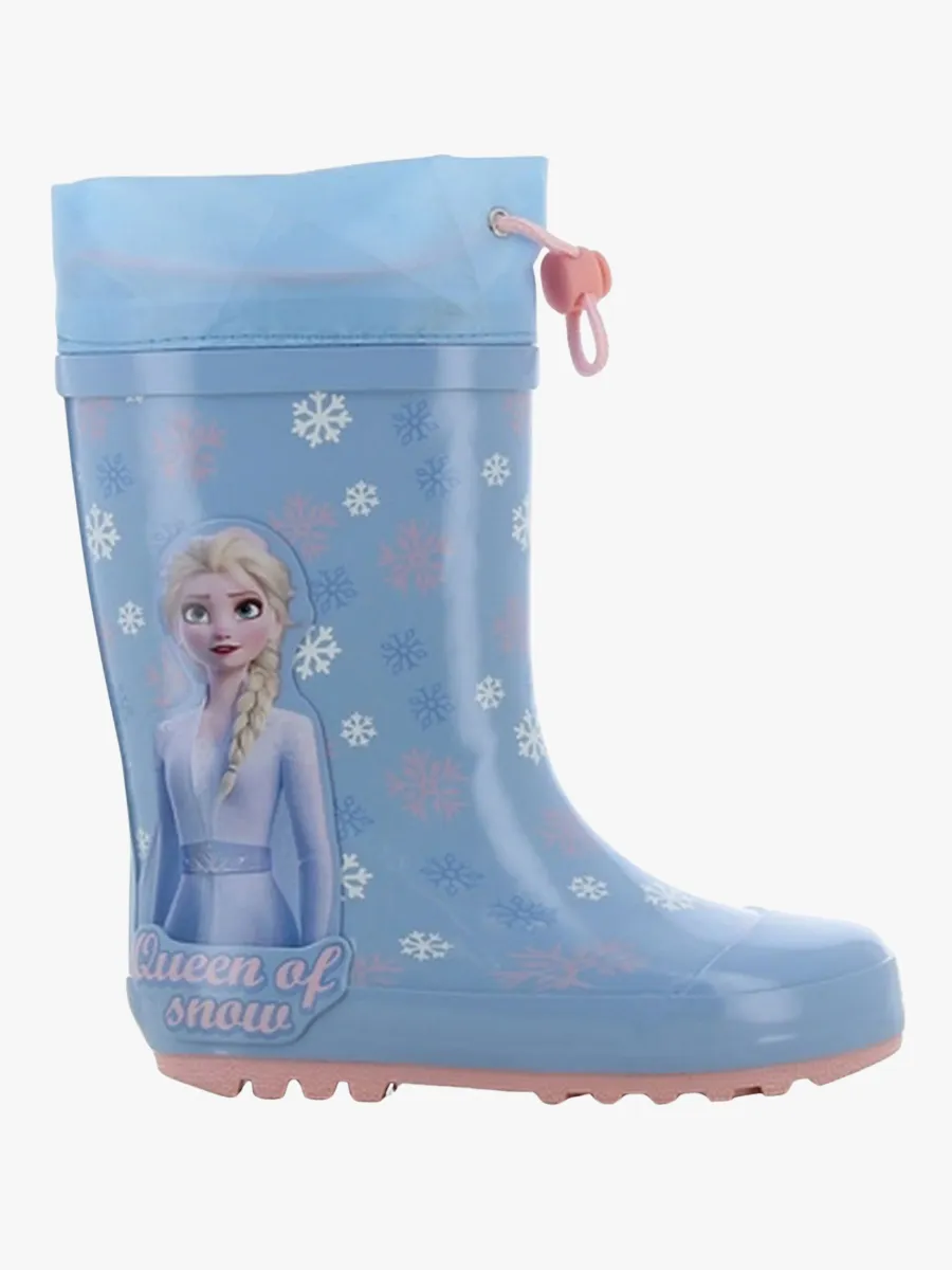 Disney Frozen  Fodrade Gummistövlar, Light Blue/Pink, 26