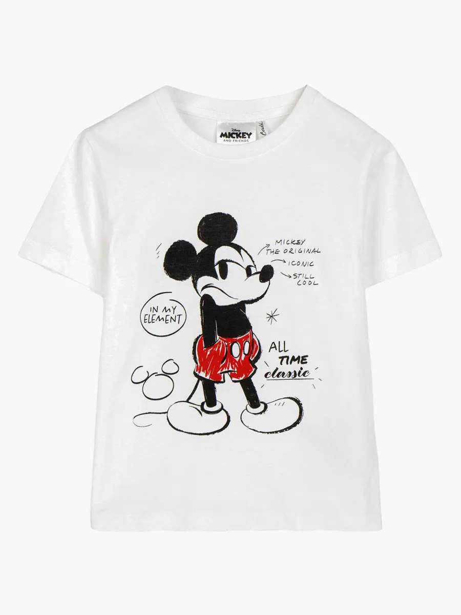 Disney Musse Pigg T-shirt, Vit, 104-110