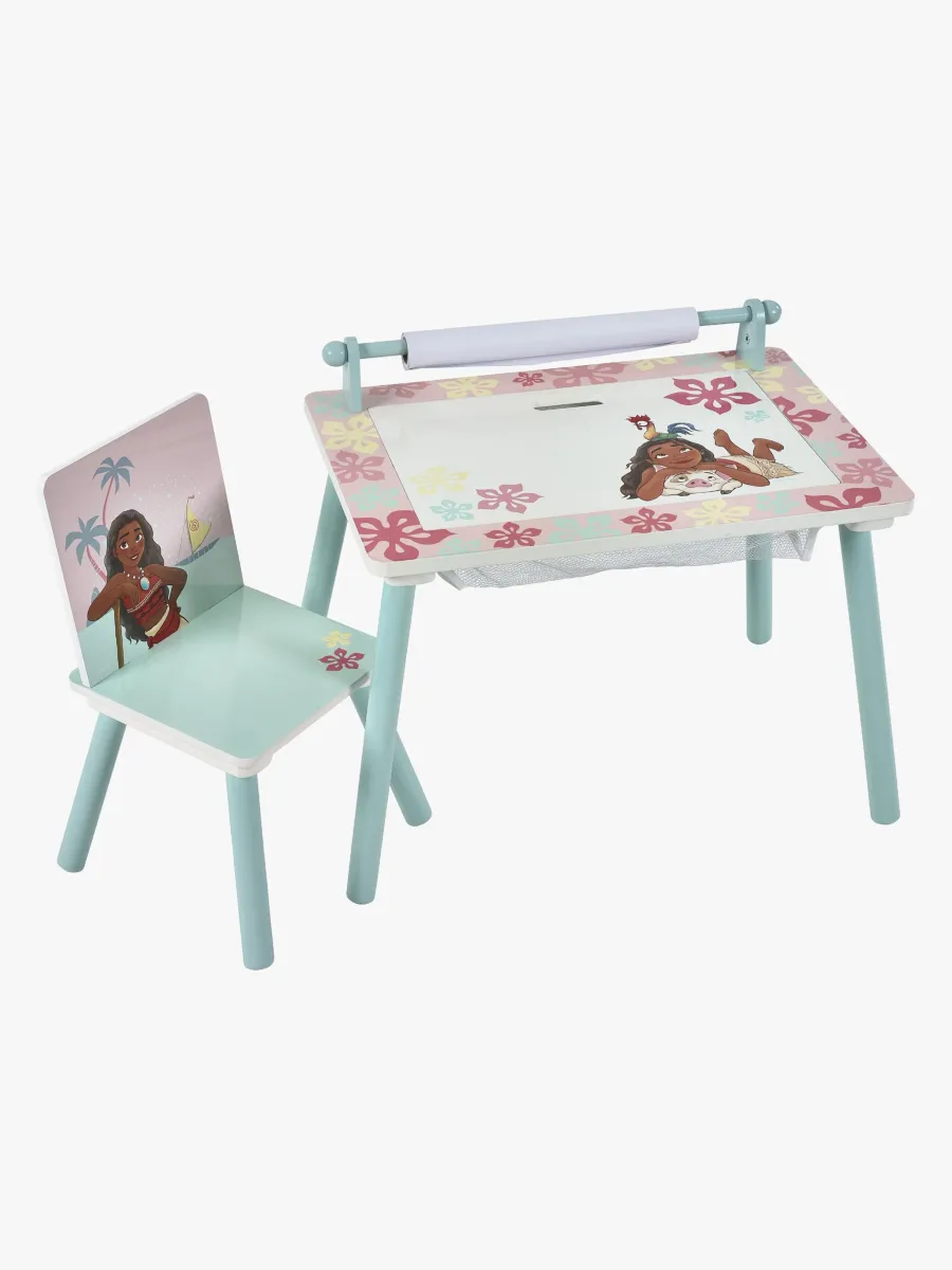Disney Vaiana Skrivbord med Stol, Blå