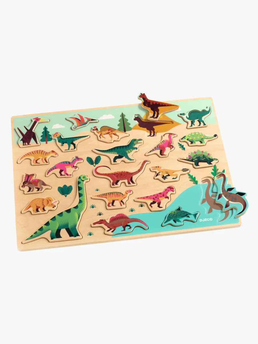 Djeco Träpussel Dino 22 Bitar