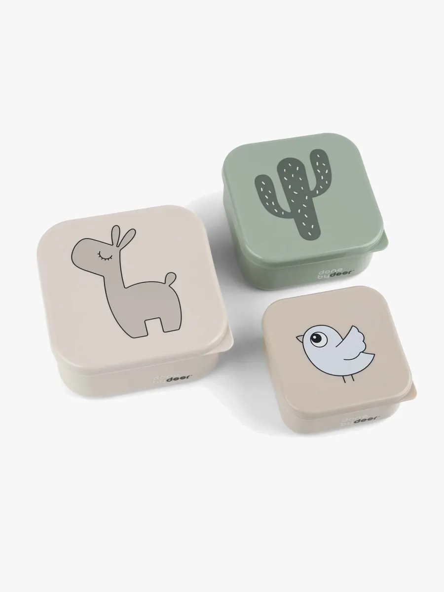 Done By Deer Snackbox Lalee 3-pack, Sand Mix