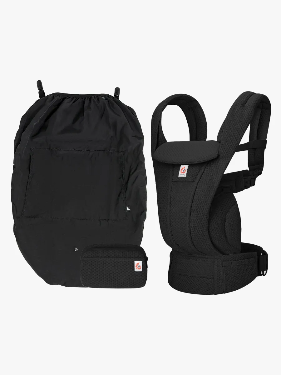 Ergobaby Omni Deluxe Bärsele Mesh inkl. Regnskydd, Onyx Black