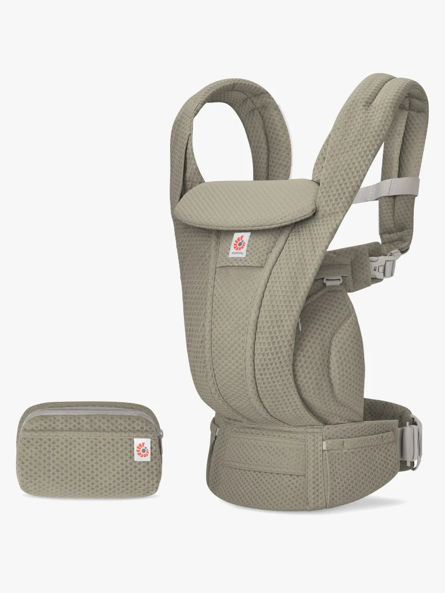 Ergobaby Omni Deluxe Bärsele Mesh, Soft Olive