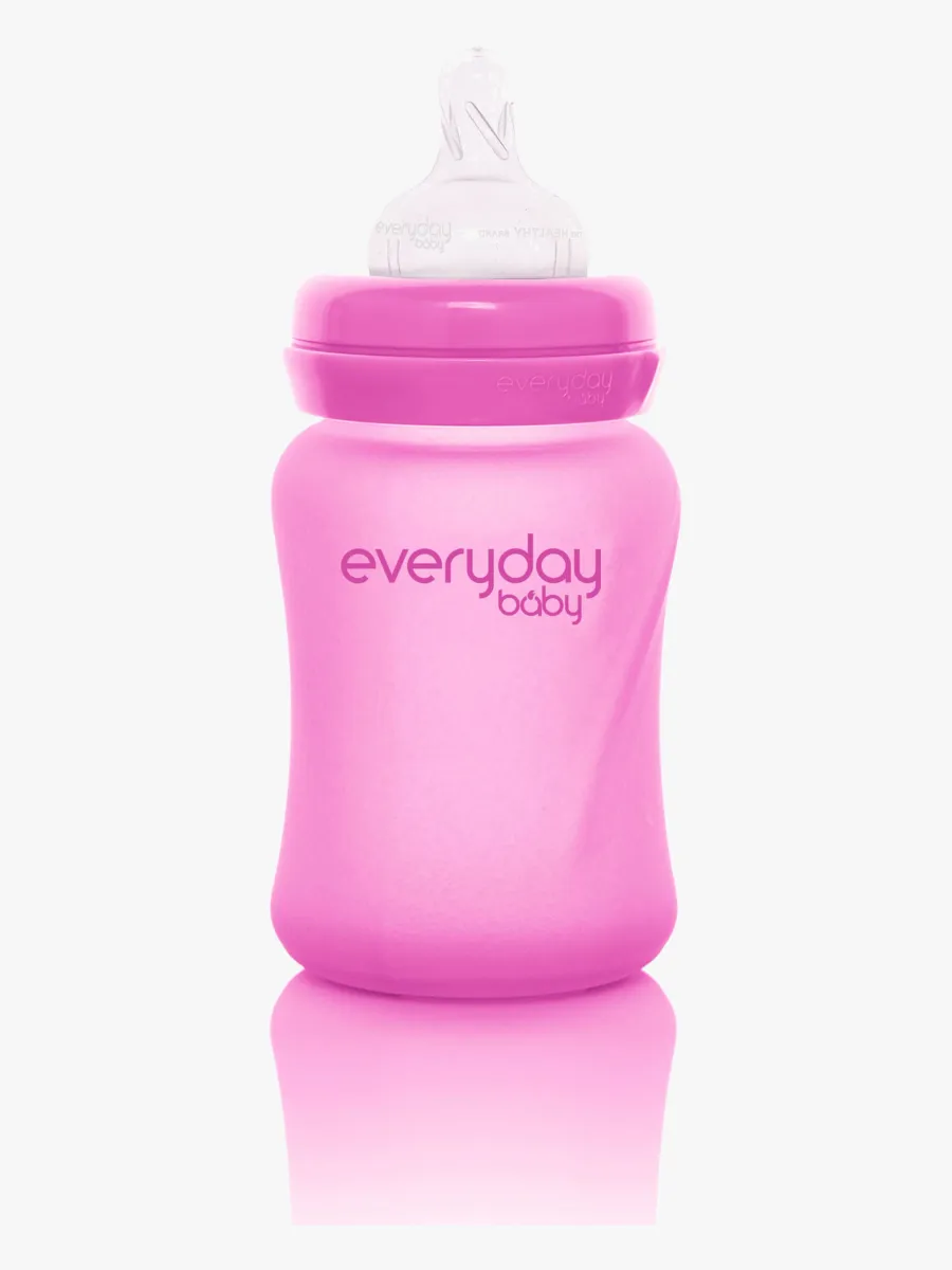 Everyday Baby nappflaska med värmeind Healthy+ 150 ml, rosa