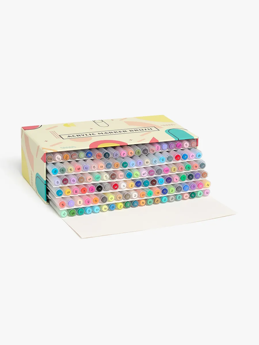 Fippla Akrylpennor 120-Pack
