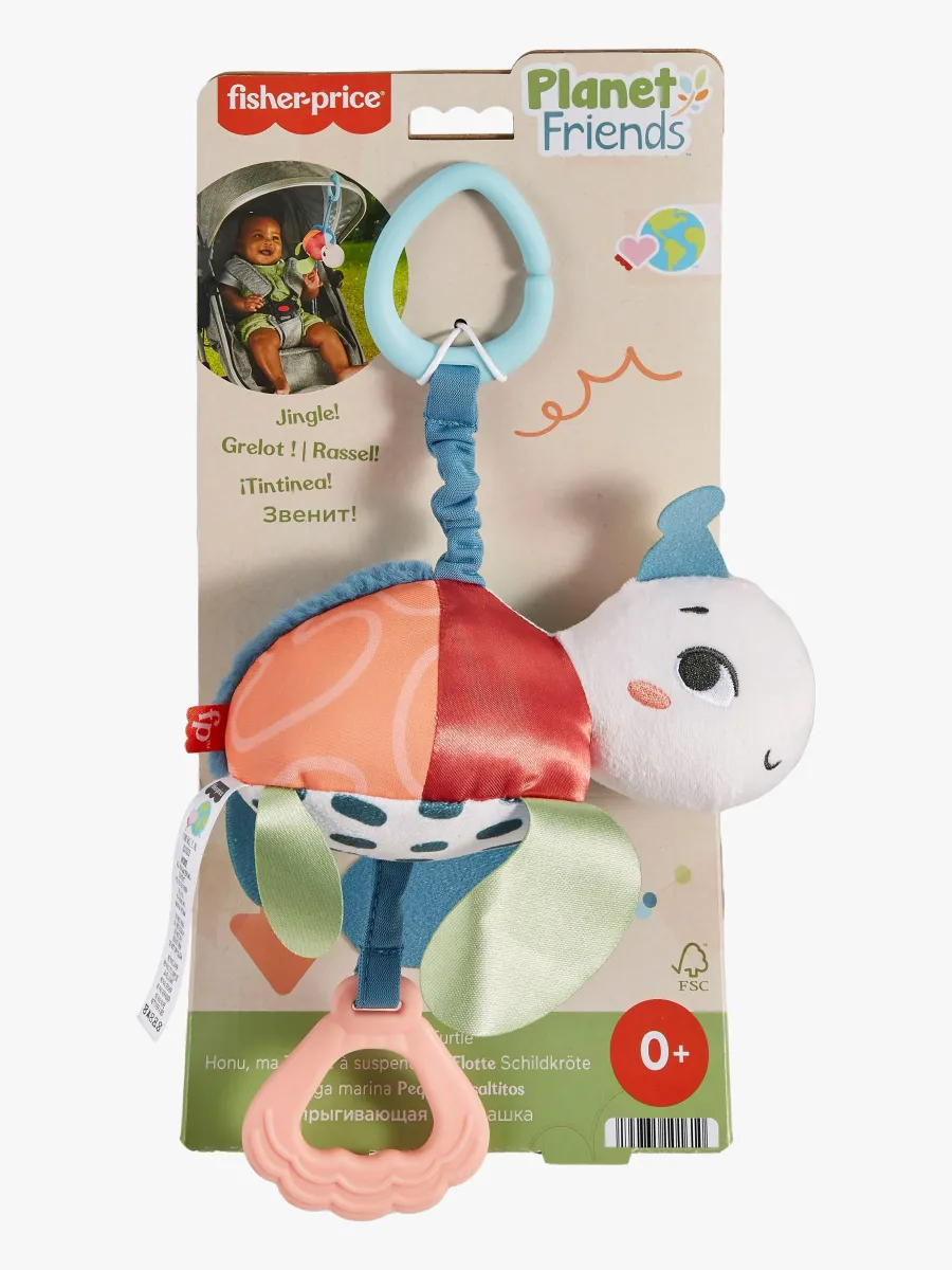 Fisher-Price Sea Me Bounce Turtle Barnvagnsleksak
