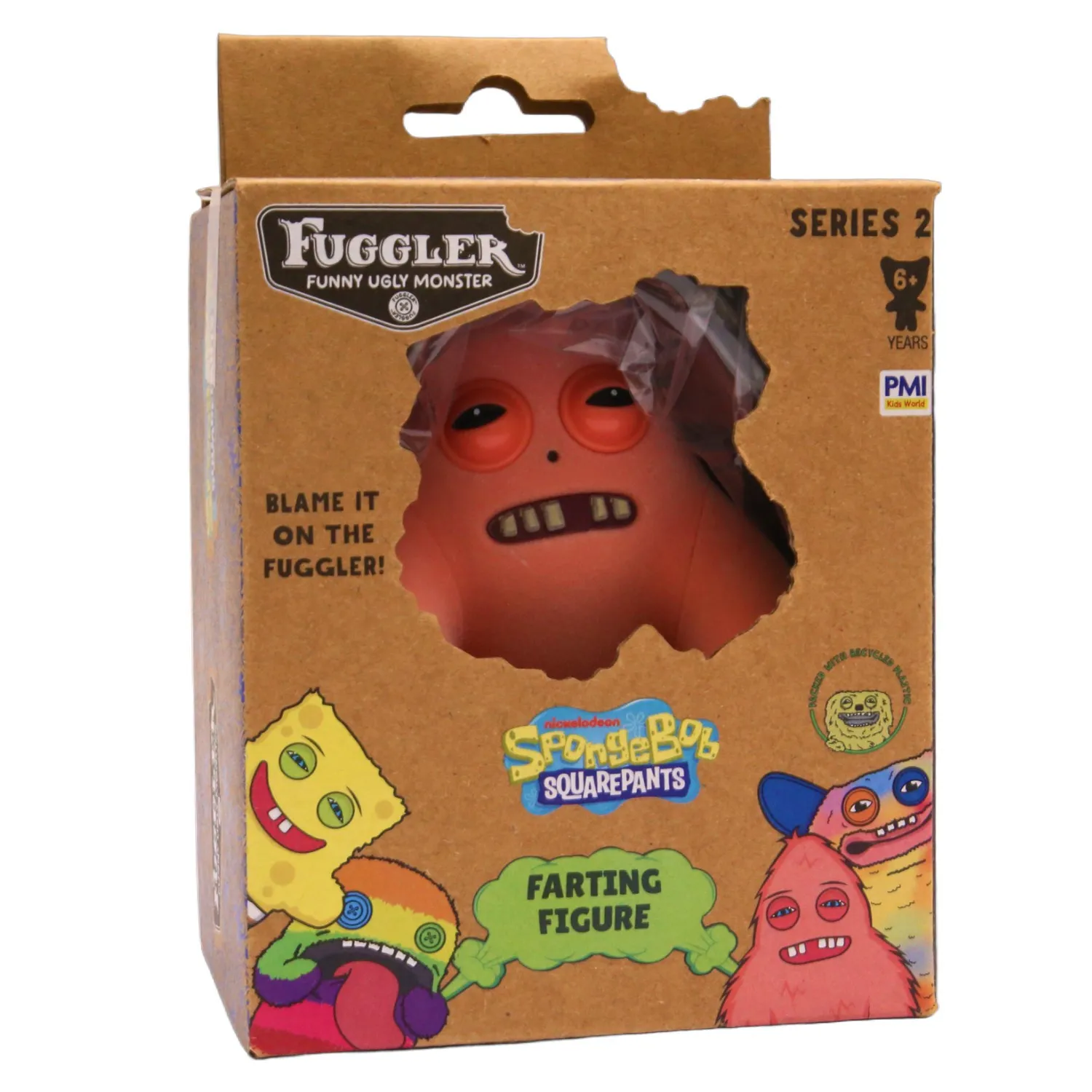 Fuggler Farting Figure s2 Patrick Star Sponge Bob Edition - Fuggler -  Leksaksaffären
