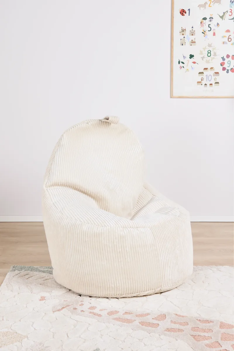 Furini Yoko Saccosäck Sammet, Ljusbeige