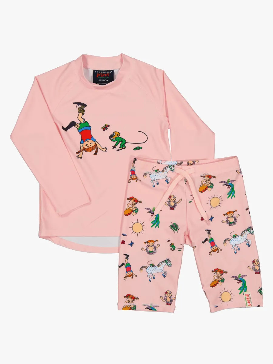 Geggamoja UV-Set Pippi Långstrump, Rosa, 110-116