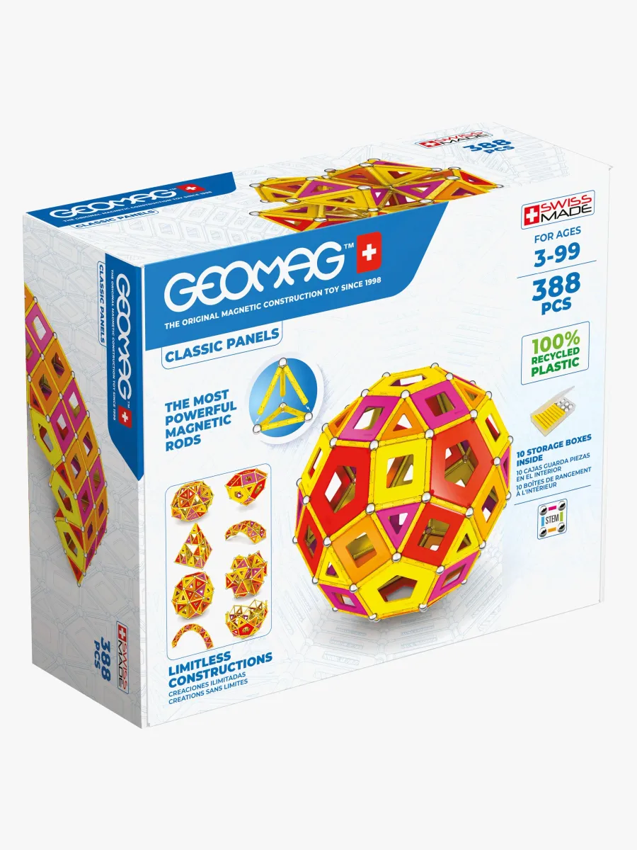 Geomag Classic Panels Warm Masterbox Byggsats 388 Delar