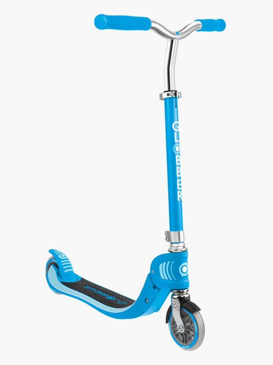 Globber Flow Hopfällbar 125 V2 Sparkcykel, Himmelsblå