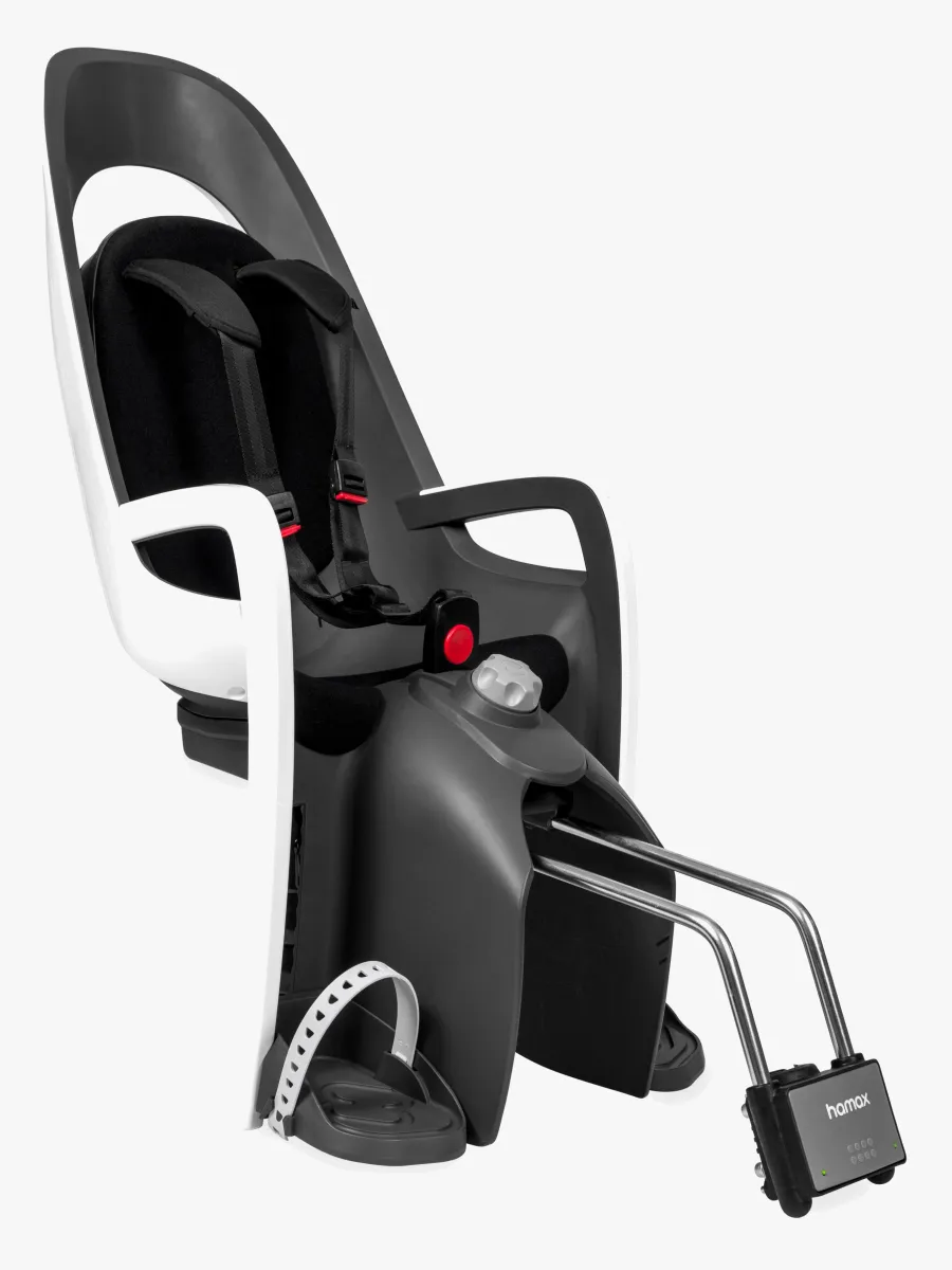 Hamax CARESS Cykelsits med Låsbart Ramfäste, White/Black