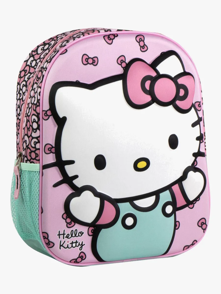 Hello Kitty 3D Ryggsäck, Rosa/Grön