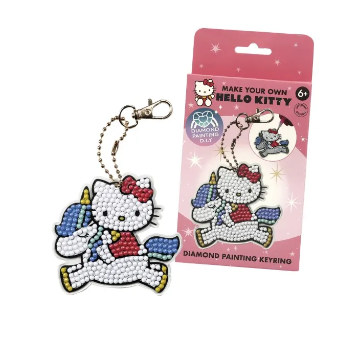 Hello Kitty Diamantmålning nyckelring